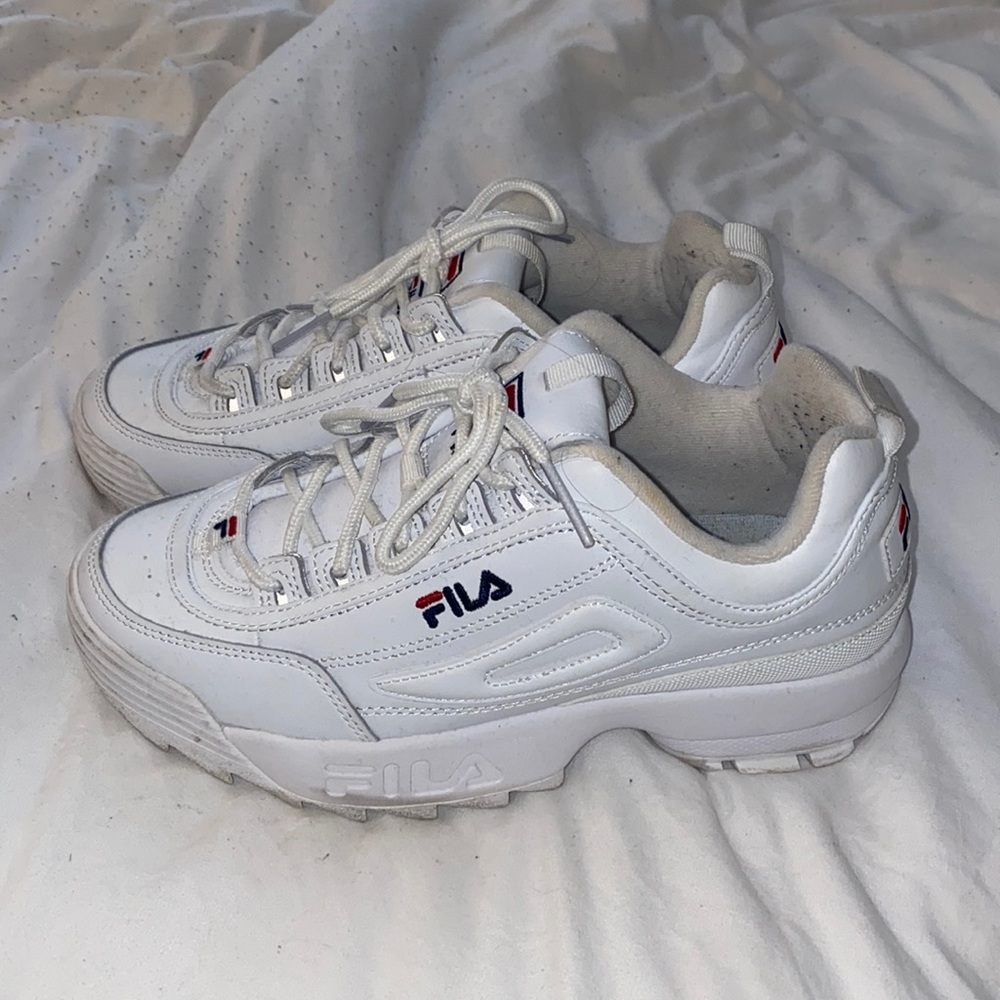 White Fila sneakers